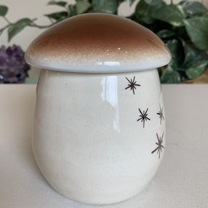 Atomic Starburst Mug Cup W Mushroom Lid Chrissy Teigen Stoneware Coffee Tea 18oz