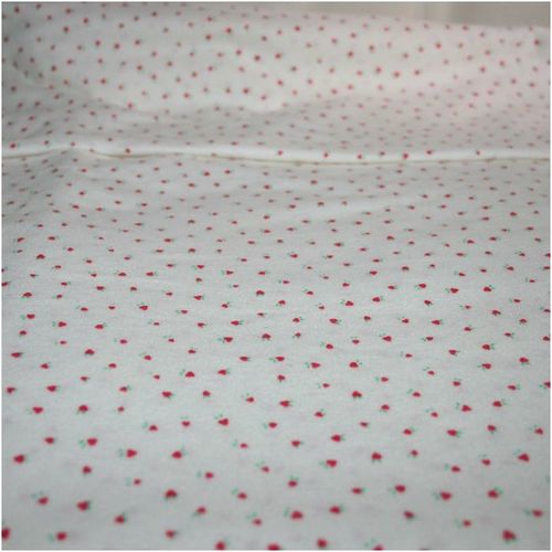 Vintage 1970 Brushed Nylon Dress Sheet Fabric Shabby Chic Size 96" X 62"