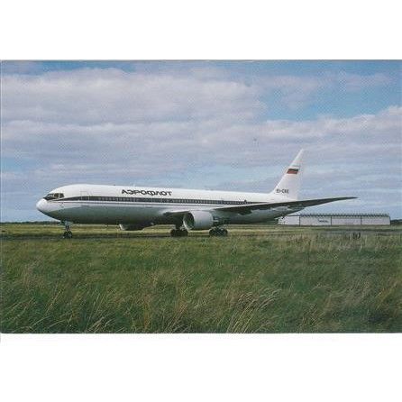 Aeroflot Boeing B767 300 ER Aircraft Postcard (A14916)