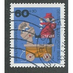 BERLIN -1971 60pf +30 'HUMANITARIAN RELEIF FUNDS' FINE USED (EBID44-770)