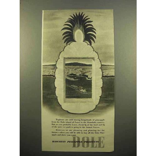 1943 Dole Pineapple Ad - Hawaiian