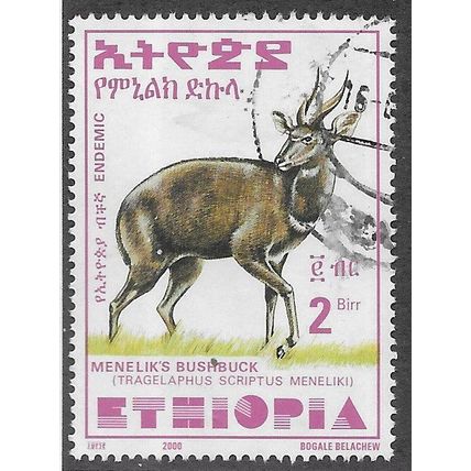 ETH 2000 2B 'MENELIKS BUSHBUCK' (LARGE) FINE USED (EBID70-208)