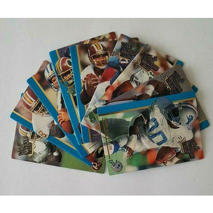 The Madden Team "Action Packed" 1991 Lot of 9 Football Cards in NM Cond.