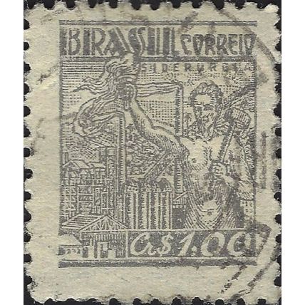 BRAZIL, Steel Industry, grey 1946, 1.00cruz, #3