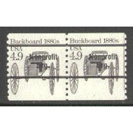 2124a 4.9c Buckboard Fine MNH Dry Gum CNP Right 1 P0467