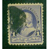 Used 219 1c Benjamin Franklin Almost Very Fine A04299