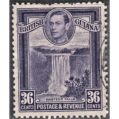 BRITISH GUIANA, 1938-52 36c George VI, SG 313 (Scott 235a), used