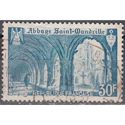 France 1951 Michel 906 O Cote (2008) 5.00 € Abbaye de Saint-Wandrille