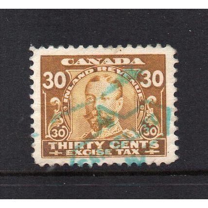 Canada - 30c Brown Excise Tax Stamp, Used