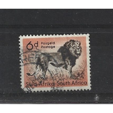 SouthAfrica.SG158 6d Lion.Fine Used.Aug25d