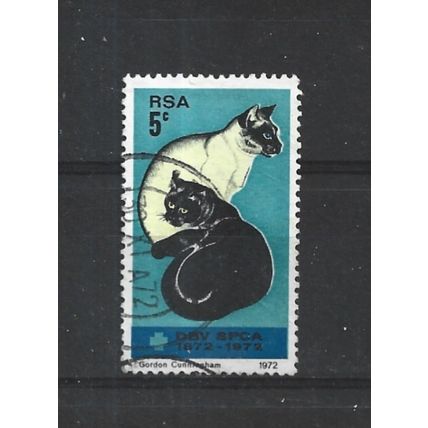 SouthAfrica.Centenary Societies Prevention Cruelty to Animals stamp.FU.Aug25a