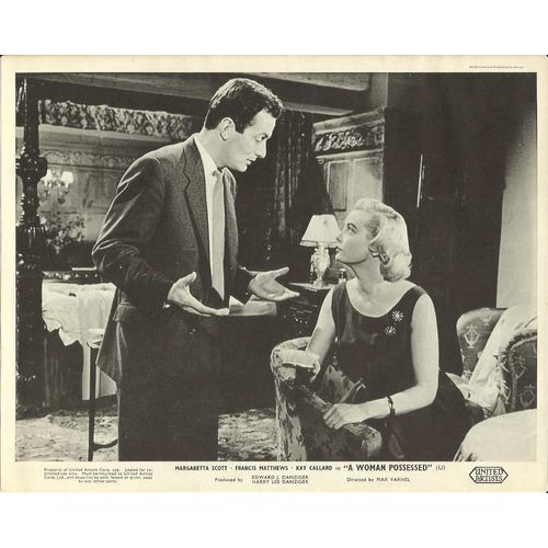 A WOMAN POSSESSED Margaretta Scott, Francis Matthews 1958 F-O-H Stills Set (8)