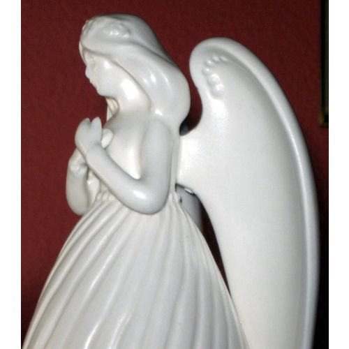 Beautiful Creamy Colored Ceramic Angel Figurine