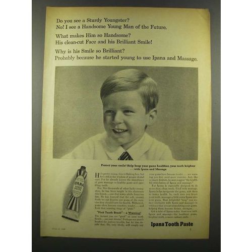 1940 Ipana Tooth Paste Ad - See A Sturdy Youngster?