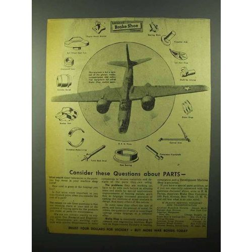 1943 American Brake Shoe Company Ad - Parts