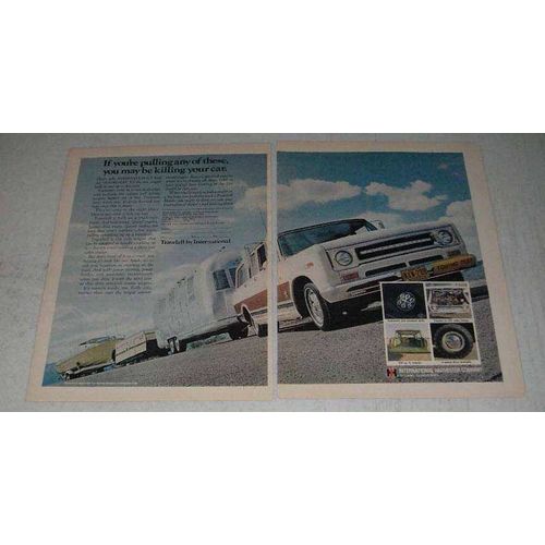 1970 International Harvester Travelall Ad - Pulling