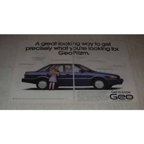 1989 Geo Prizm Ad - A great-looking way to get precisely what you're looking