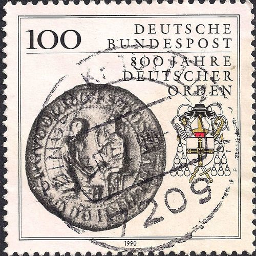 GERMANY, German Order 1190-1990, white 1990, 100 Pfennig