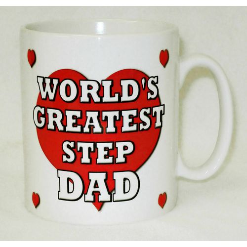 World's Greatest Step Dad Mug Can Personalise Daddy Father's Day Birthday Gift