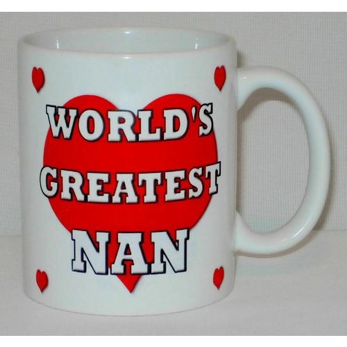 World's Greatest Nan Mug Can Personalise Great Gran Granny Grandma Birthday Gift