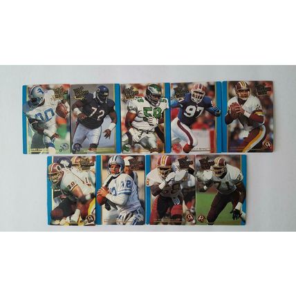 The Madden Team "Action Packed" 1991 Lot of 9 Football Cards in NM Cond.