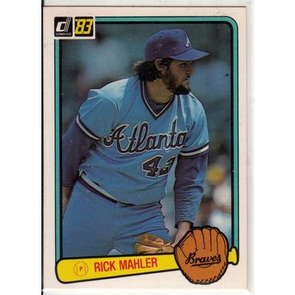 1983 Donruss baseball card 527 Rick Mahler