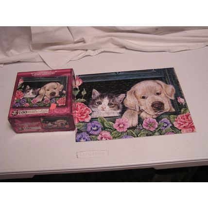 OPEN WINDOW COMPLETE Puzzle Cats Dogs