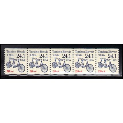 2266 24.1c Tandem Bicycle Very Fine MNH Dry Gum PNC 1/5 X1367