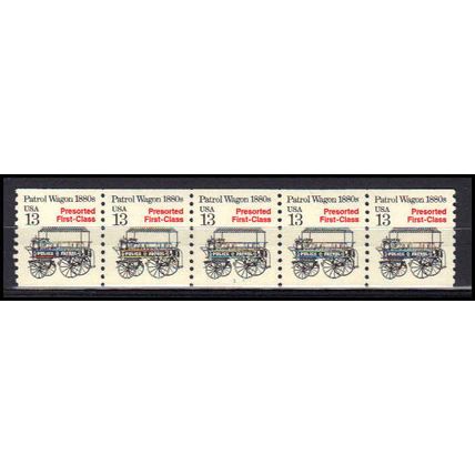 2258 13c Police Wagon Very Fine MNH Dry Gum PNC 1/5 X3095