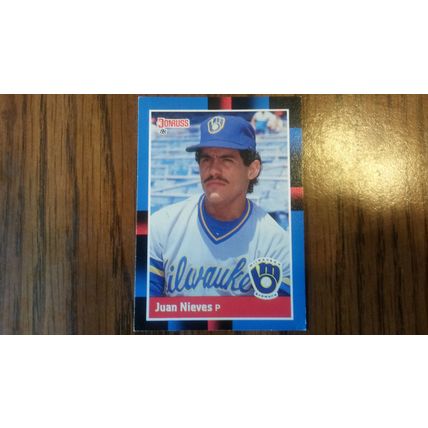 1988 Donruss Card # 126 Juan Nieves Very Good-Excellent (4) Milwaukee Brewers