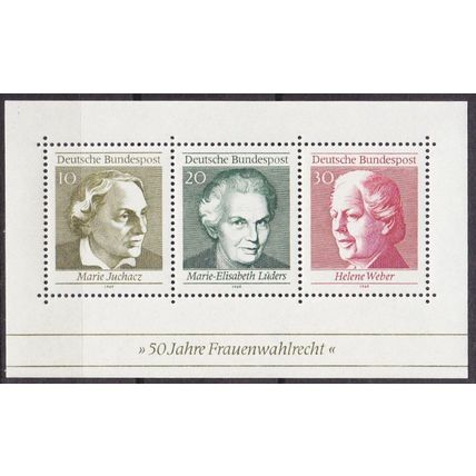 GERMANY BUND [1969] MiNr 0596-98 Block 5 ( **/mnh )