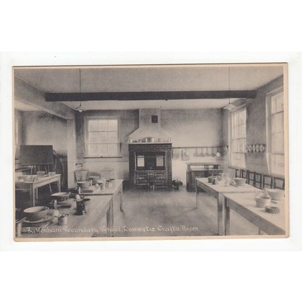 The Domestic Crafts Room Secondary School Fakenham Postcard Norfolk