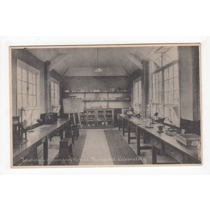 The Biological Laboratory Secondary School Fakenham Postcard Norfolk