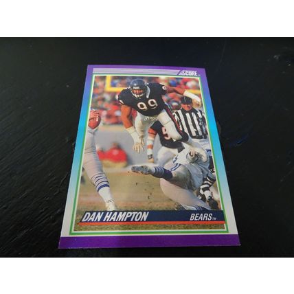 1990 Score Football Card # 201 Dan Hampton Excellent-Mint (6) Chicago Bears