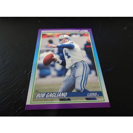 1990 Score Football Card # 214 Bob Gagliano Excellent-Mint (6) Detroit Lions