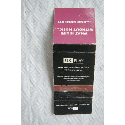 Matchbook cover UK Play