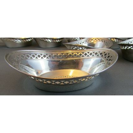 RARE 1800's Watson Sterling Silver Finger salts or nut 8 Dish set #9134 (4.7oz)