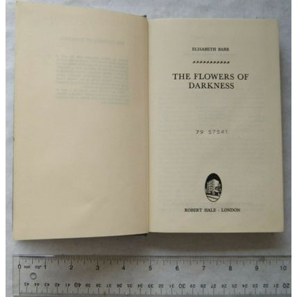 1979 The Flowers of Darkness by Elisabeth Barr