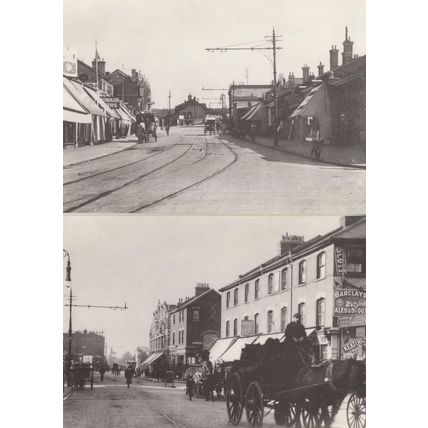 Brigstock Road High Street Thornton Heath Surrey 2x RPC Postcard s