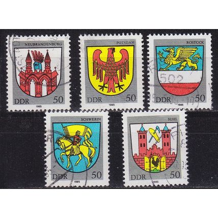 GERMANY DDR [1985] MiNr 2934-38 ( OO/used ) [02] Wappen