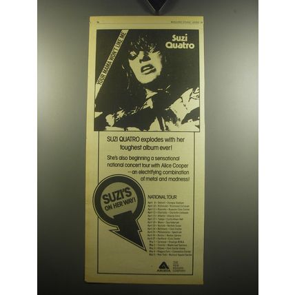 1975 Suzi Quatro Your Mama Won't Like Me Album Advertisement