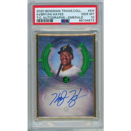 2020 Bowman Ke'Bryan Hayes T/C Autographs Emerald #KH PSA 10 P1296