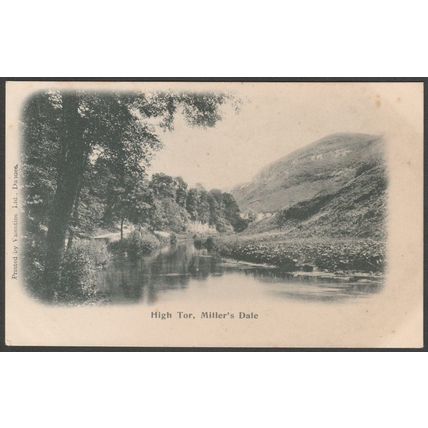 High Tor, Miller's Dale, Buxton, Derbyshire, c.1902 - Valentine's Postcard