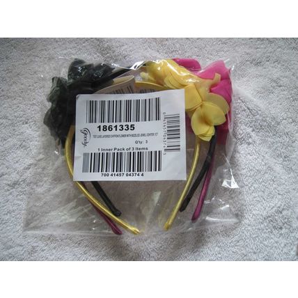 Goody Luxe Fashionow Layered Chiffon Flower Jewel Center Silky Fabric Headband