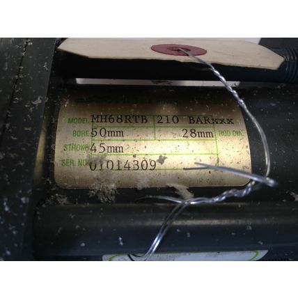 MILLER MH68RTB HYDRAULIC CYLINDER,3/4NPT 50mm-BORE, 45mm-STROKE, 210-BAR,HD