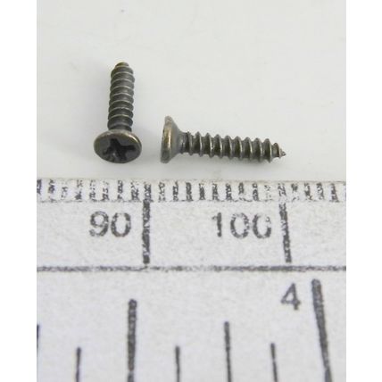 Vis à bois M2x10 Antique - paquet de 100 tête cruciforme à tête fraisée plate