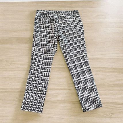 Cynthia Rowley Cropped Trousers Size 6 Cotton Black Beige Preppy Career Wear