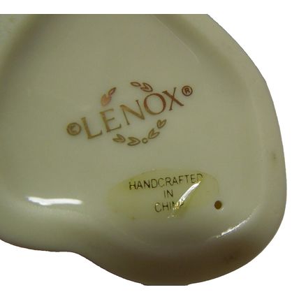 Lenox Dolphin Figurine Porcelain Ivory White 24K Gold Accents Dolphin Figurine