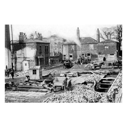 pu1079 - Wakefield , Tram Shed Construction , Yorkshire - print 6x4