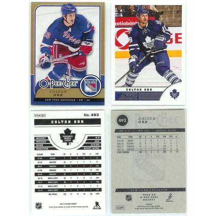 Colton Orr 5x card lot incl Sticker
